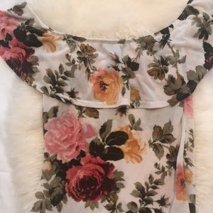 Floral body suit